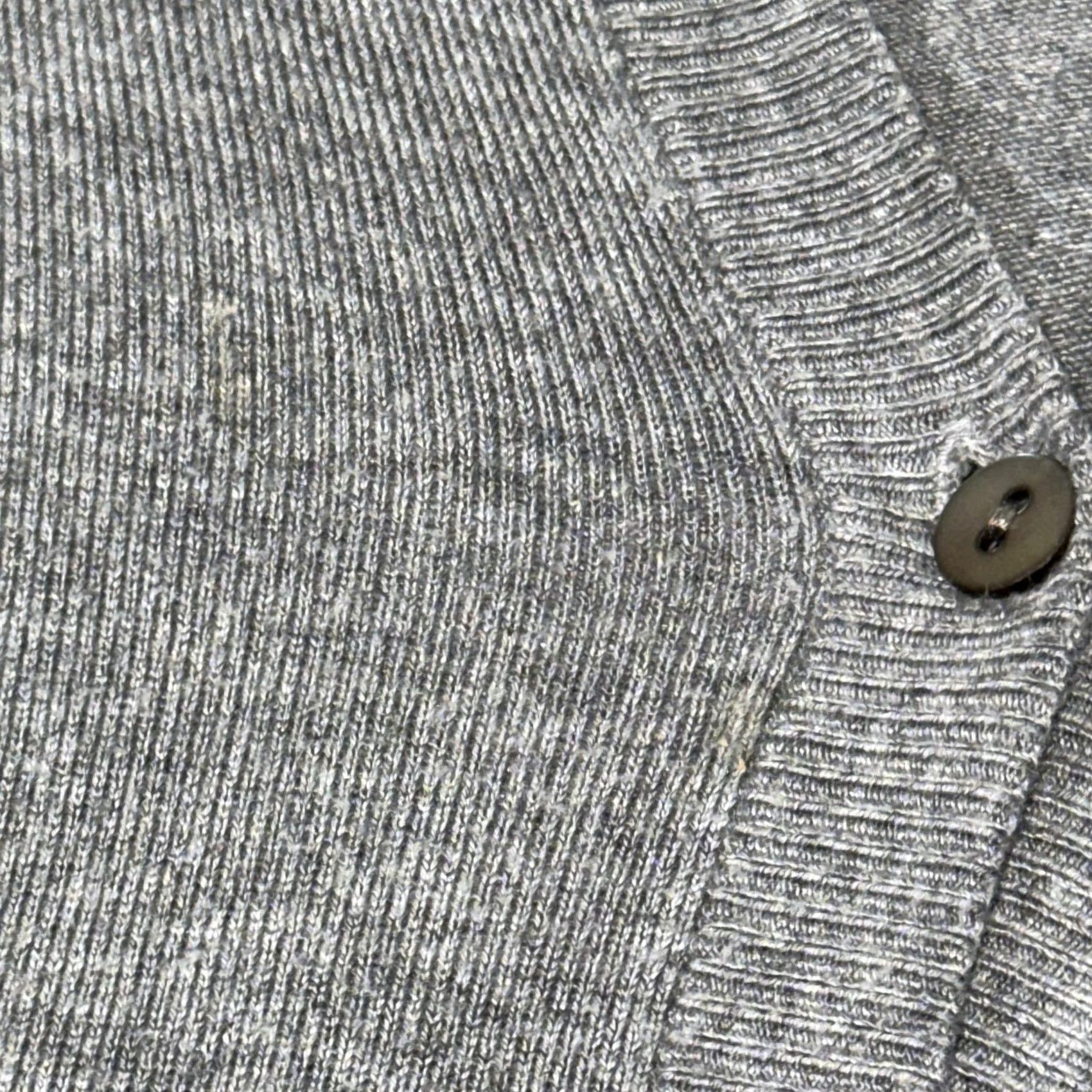 Eileen Fisher VINTAGE? No. Eileen Fisher Sweater Womens L Gray Hooded Henley Knit Hoodie Pullover Size L / US 10 / IT 46 - 7 Thumbnail
