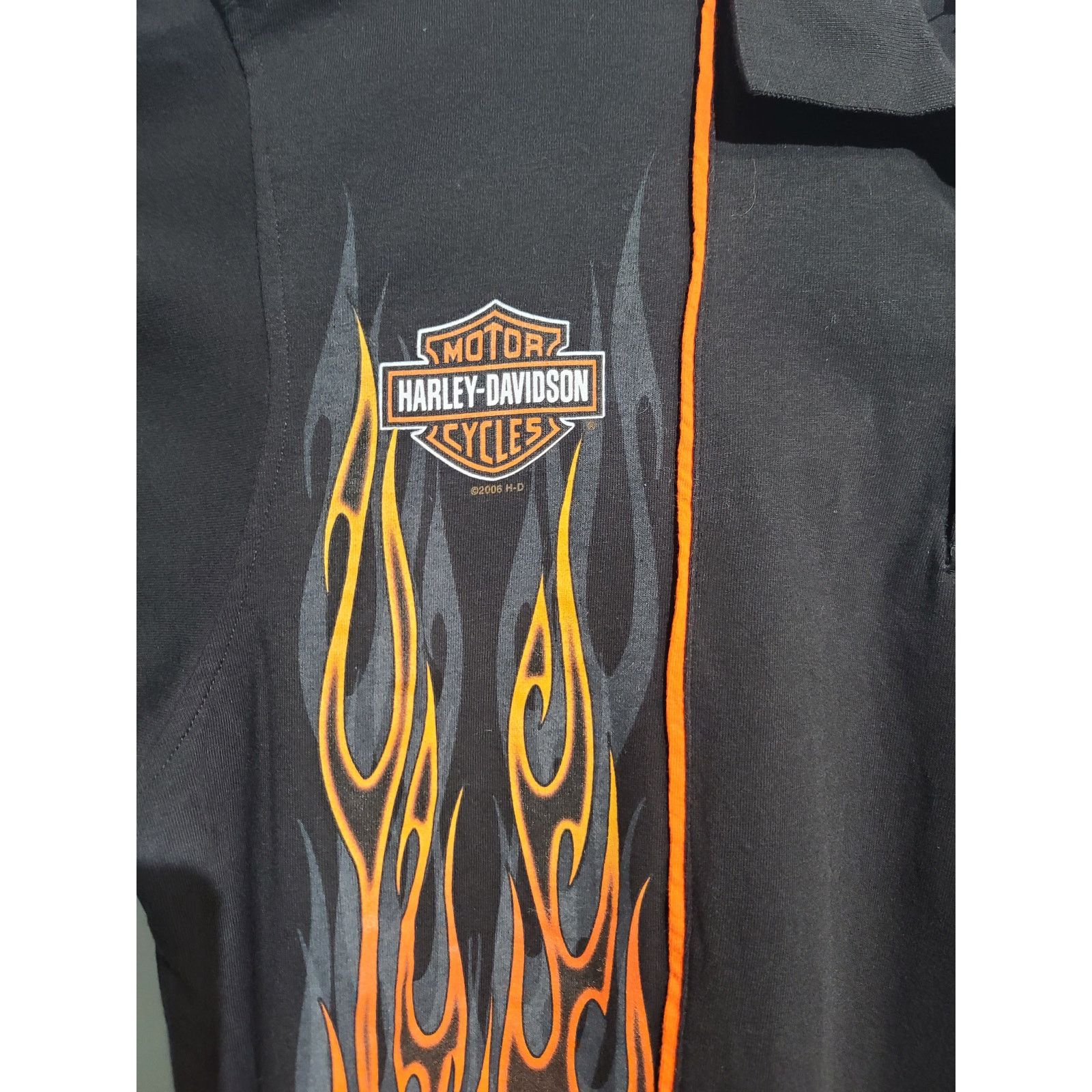 Harley Davidson Harley Davidson Vintage Flame Polo Size US L / EU 52-54 / 3 - 3 Thumbnail