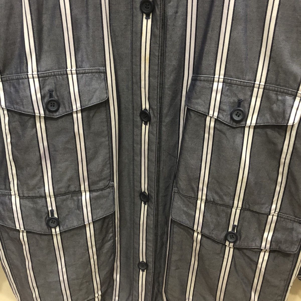 Christian Dior Monsieur Christian Dior Sports Weave Stripe Button Hodie Jacket Size US M / EU 48-50 / 2 - 5 Thumbnail