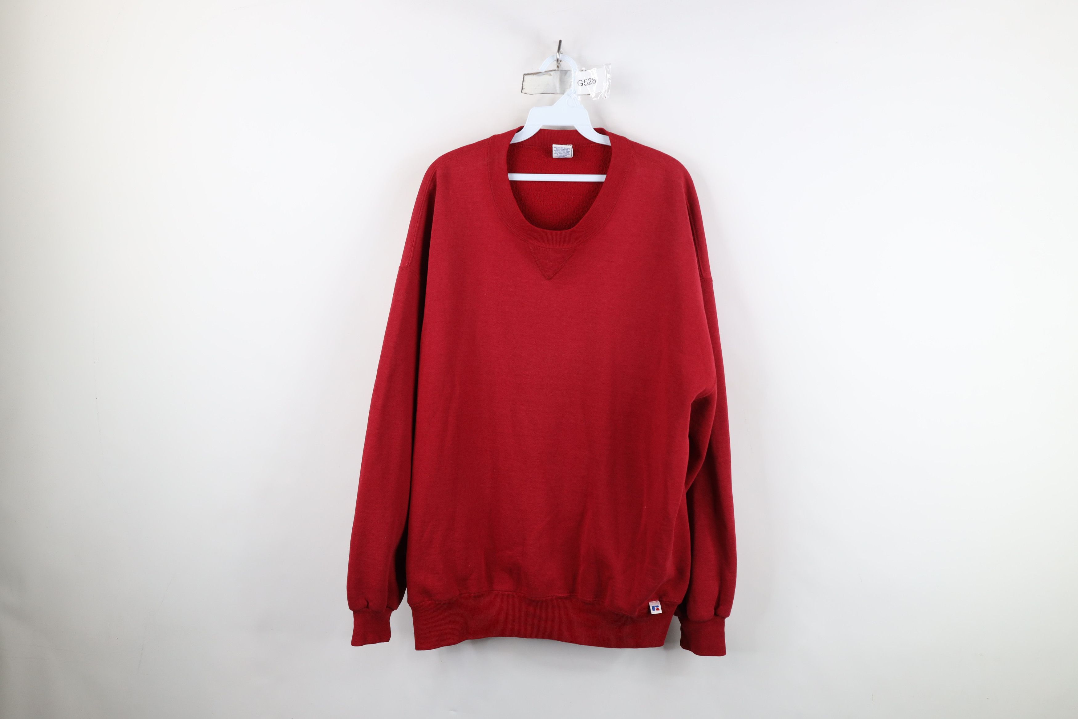 Russell Athletic Vintage 90s Russell Athletic Crewneck Sweatshirt Red USA Size US XXL / EU 58 / 5 - 1 Thumbnail