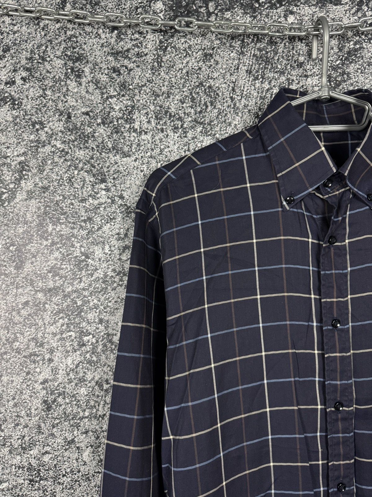 Paul & Shark Paul Shark Long Sleeve Plaid Shirt Button Up Italy Size 39 Size US L / EU 52-54 / 3 - 3 Thumbnail