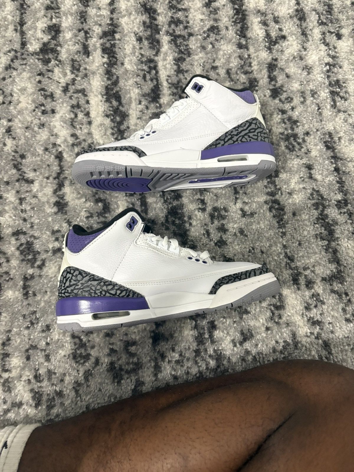 Nike jordan 3 dark iris Size US 4.5 / IT 34.5 - 1 Thumbnail
