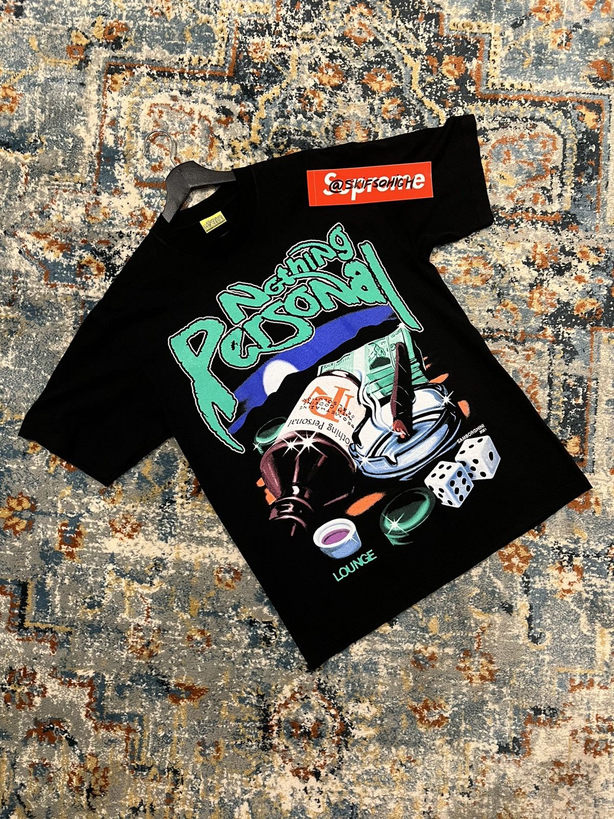 Designer × Other Nothing Personal Cigar Lounge Tee Size US M / EU 48-50 / 2 - 2 Thumbnail