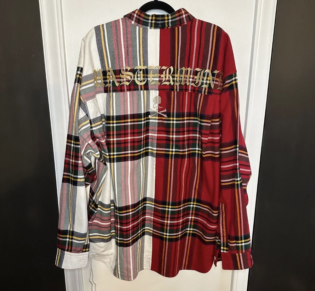 Mastermind Japan Mastermind Japan Men's Red Check Plaid Flannel Size US XL / EU 56 / 4 - 1 Thumbnail