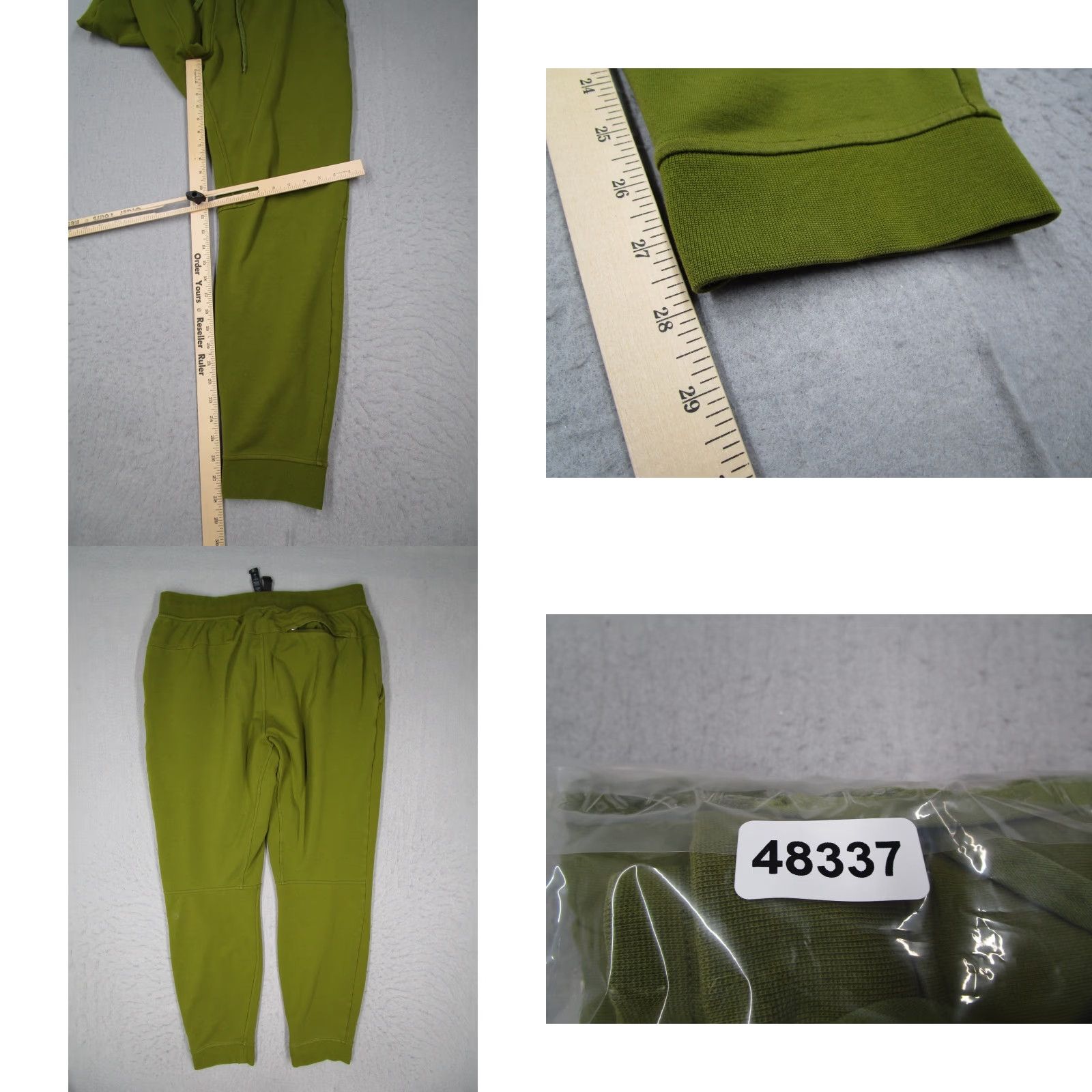 Lululemon Lululemon Pants Mens Large Green City Sweat Jogger Tapered Active 30x28 Size US 33 - 8 Thumbnail