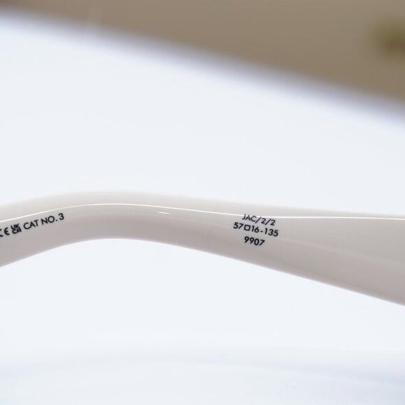 Jacquemus Jacquemus PILOTA JAC/2 C2 Sunglasses Ivory Pink Square Frame Size ONE SIZE - 6 Thumbnail