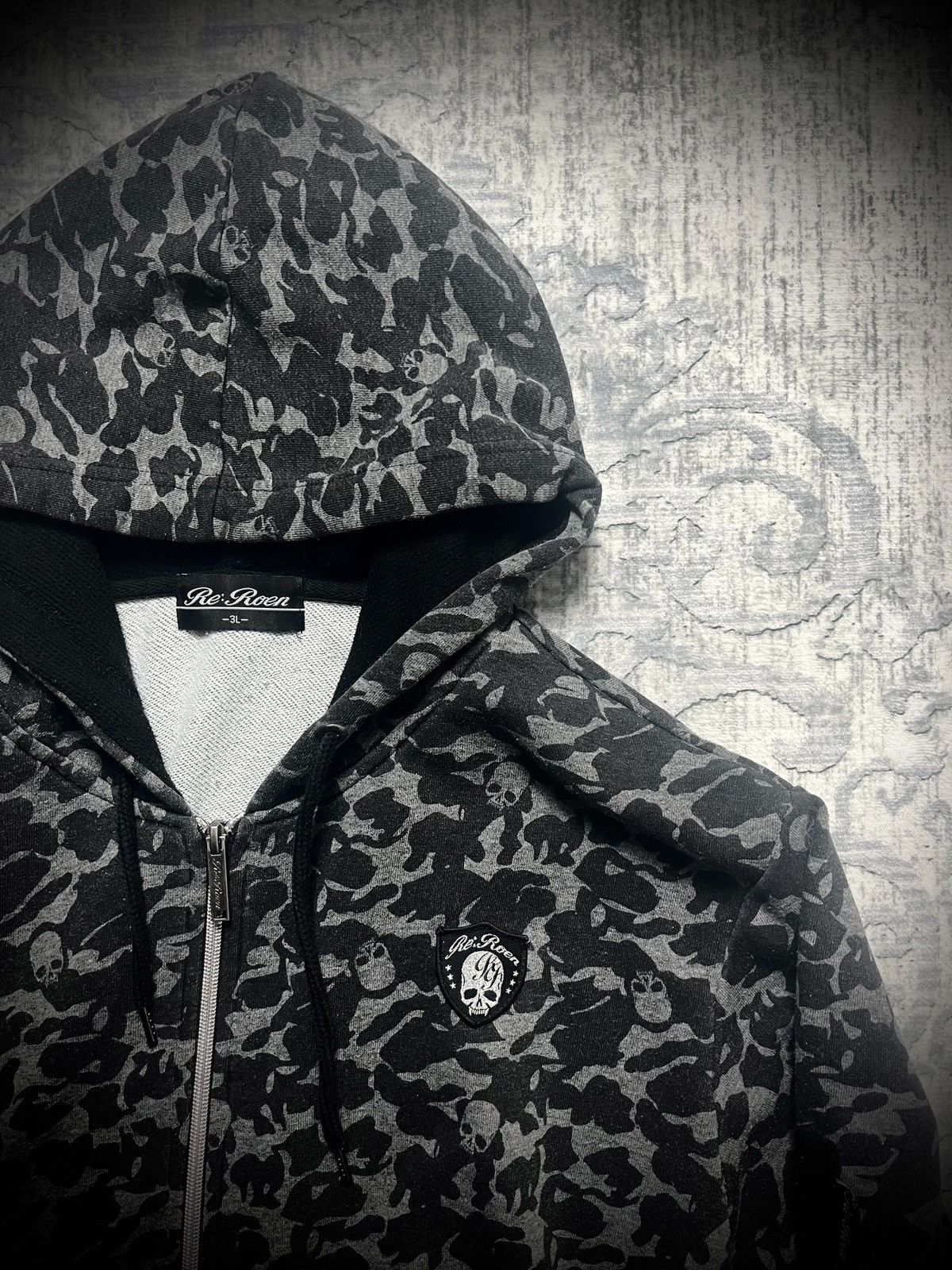 Roen Roen Skull Camouflage Hoodie Size US XL / EU 56 / 4 - 3 Thumbnail