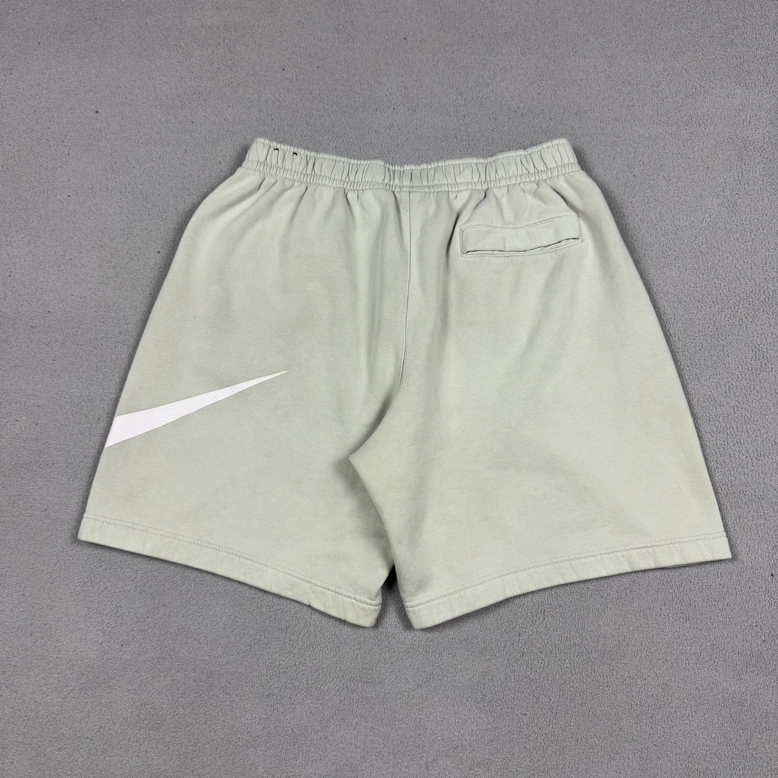 Nike Nike Club Fleece Shorts Big Swoosh Logo Cream Beige L Size US 34 / EU 50 - 6 Thumbnail