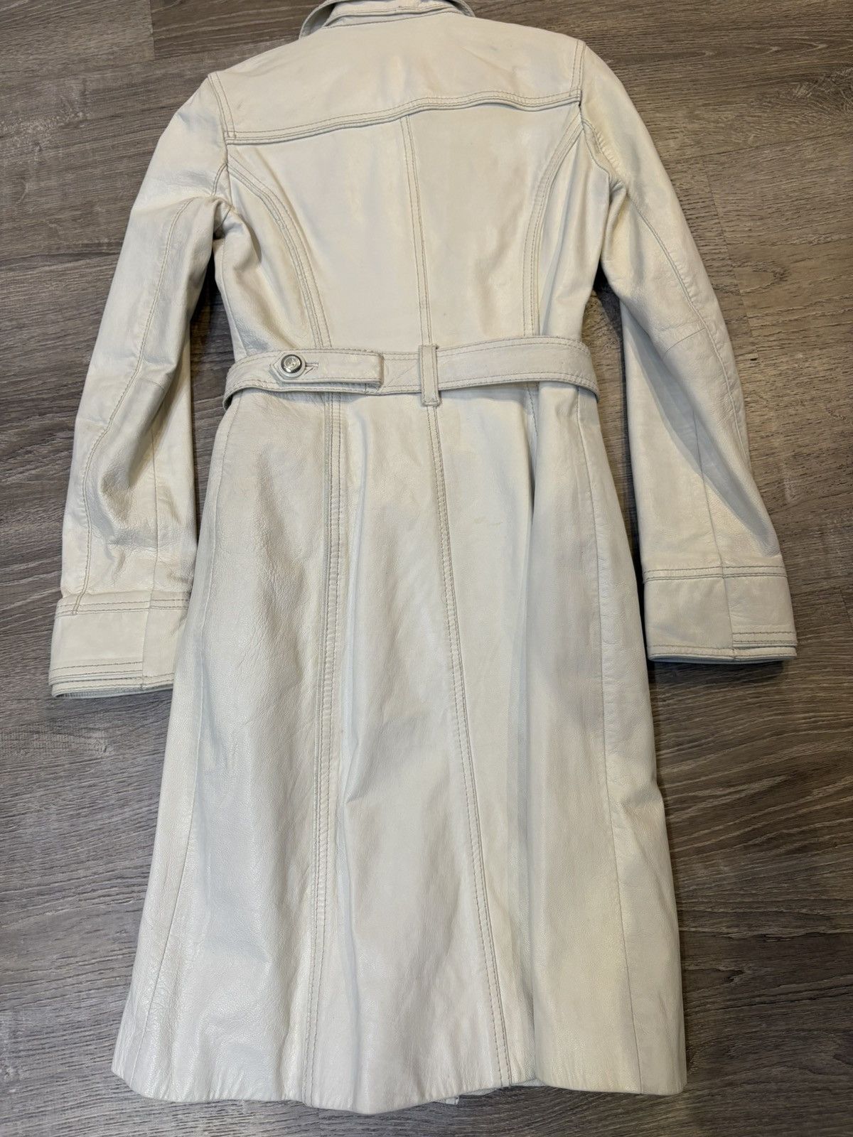Dolce & Gabbana Dolce & Gabbana White Leather Coat SC0002/TELBO SZ 38 Size XS / US 0-2 / IT 36-38 - 7 Thumbnail
