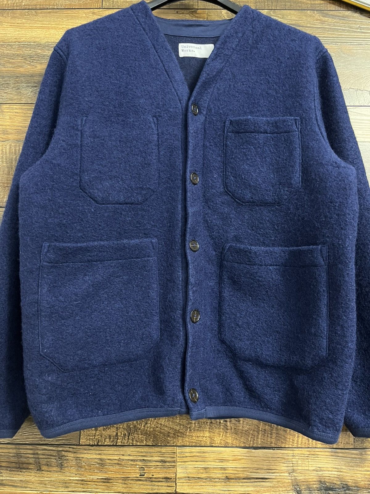 Universal Works UNIVERSAL WORKS Wool Fleece Sweater Blanket Cardigan Jacket Size US M / EU 48-50 / 2 - 8 Thumbnail