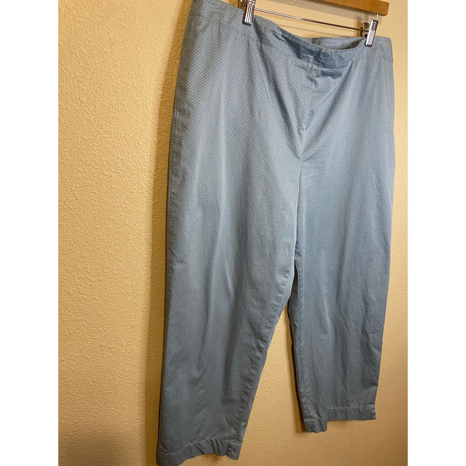 Talbots Talbots Blue Cottage Print Side Zip Stretch Capri Pants 16 Size 38" / US 16 / IT 52 - 12 Thumbnail