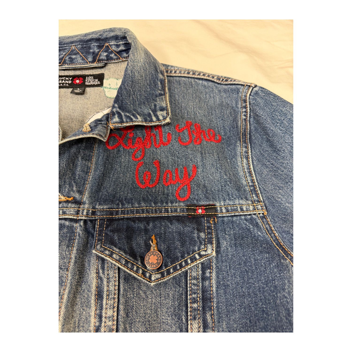 Lucky Brand Lucky Brand X Lot, Stock and Barrel Denim Jacket Size US L / EU 52-54 / 3 - 3 Thumbnail