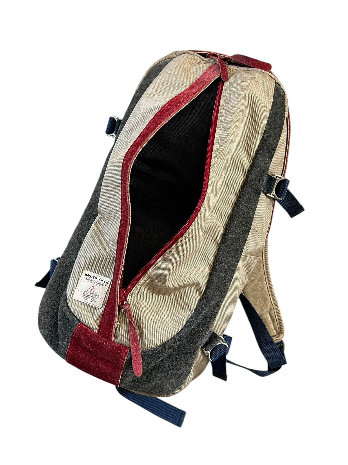 MasterPiece 1990s Masterpiece Leather Trim Backpack Center Zip Size ONE SIZE - 14 Thumbnail