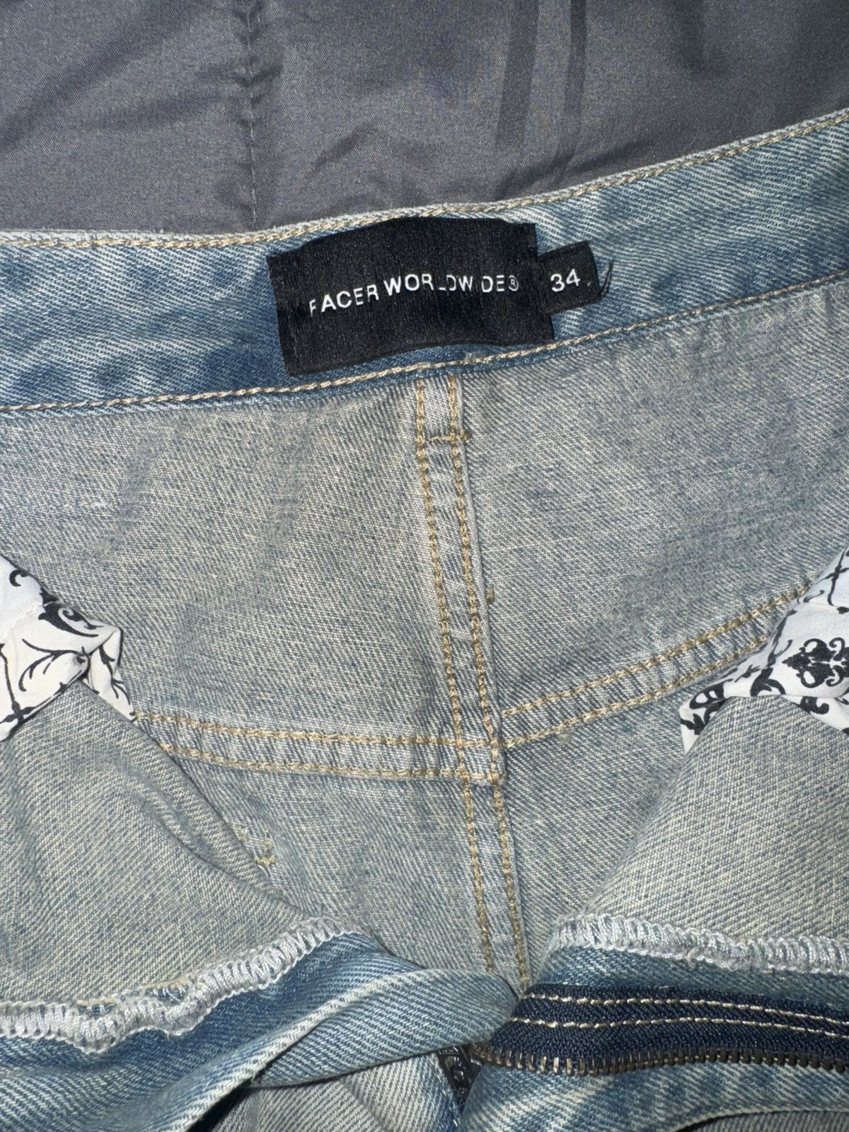 Racer Worldwide Racer World wide blue rust jeans Size US 34 / EU 50 - 3 Thumbnail