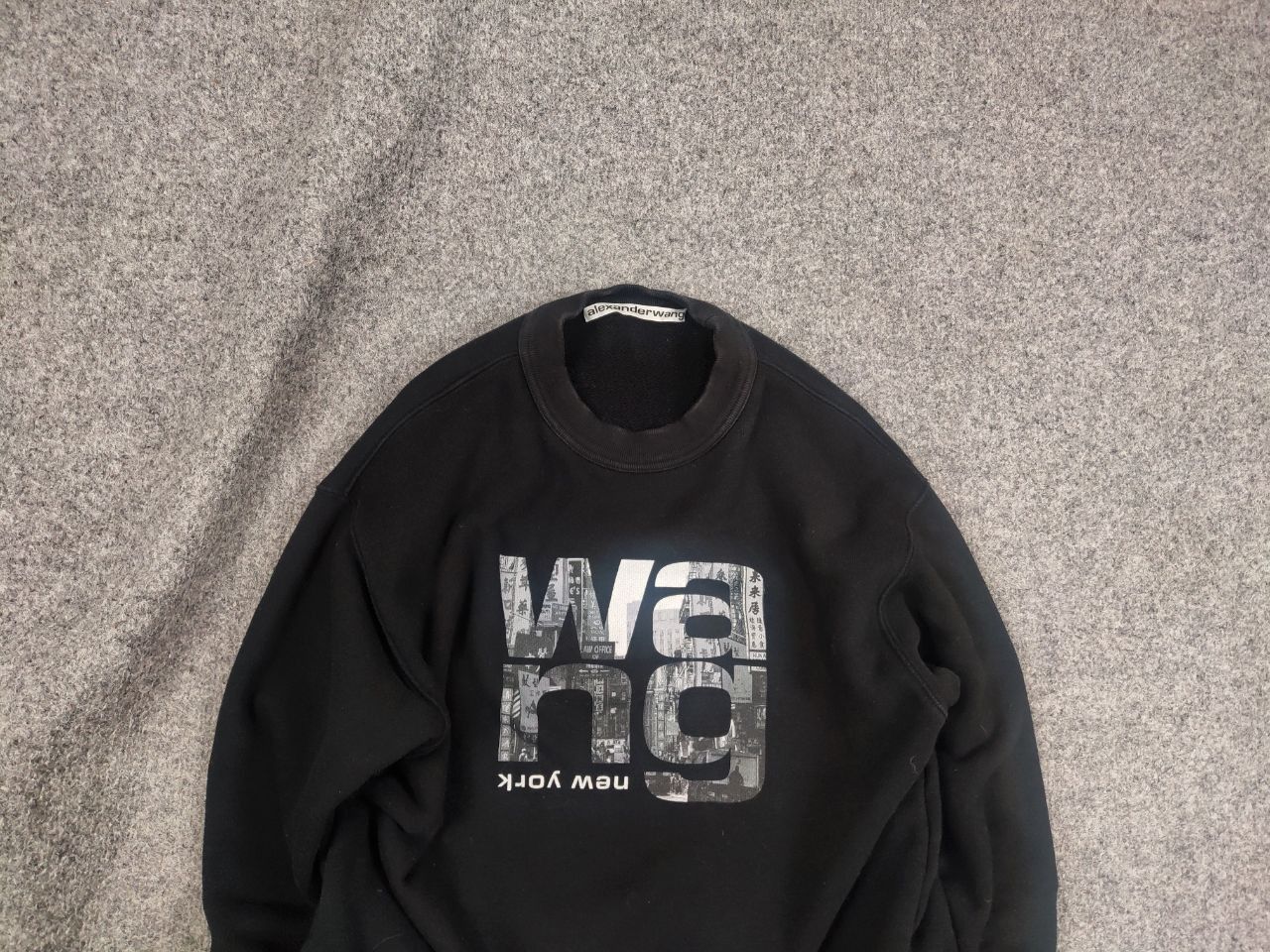 Alexander Wang Alexander Wang new york Logo Oversized Crew Chek Sweatshirt Size US S / EU 44-46 / 1 - 1 Thumbnail