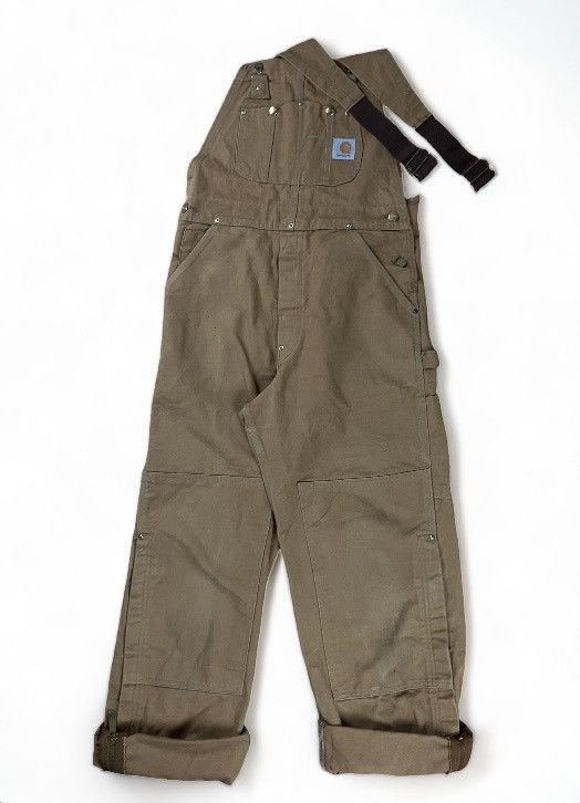 image of Car-Hart Unlined Overalls Brown Vintage 90's, Men's (Size 32)