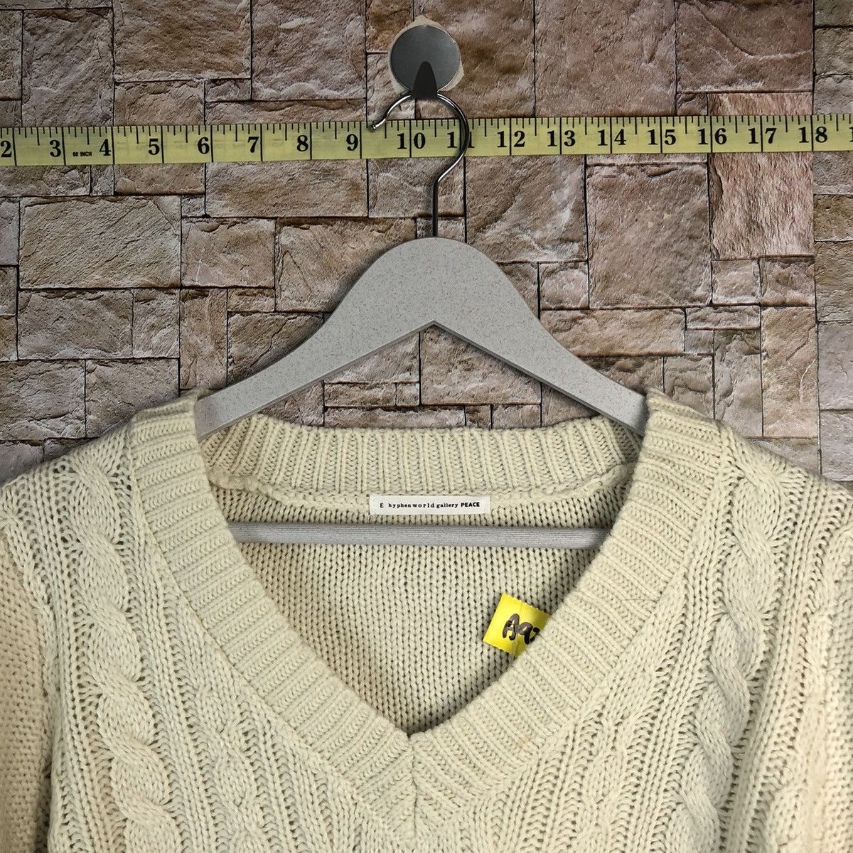 Homespun Knitwear × Japanese Brand Hypen Worl Gallery White Knitwear #A922 Size M / US 6-8 / IT 42-44 - 4 Thumbnail