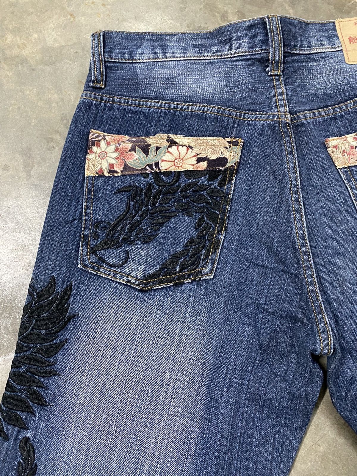 Hysteric Glamour × If Six Was Nine × Japanese Brand Japan Karakuri Embroidered Design Jeans @252 Size US 31 - 11 Thumbnail