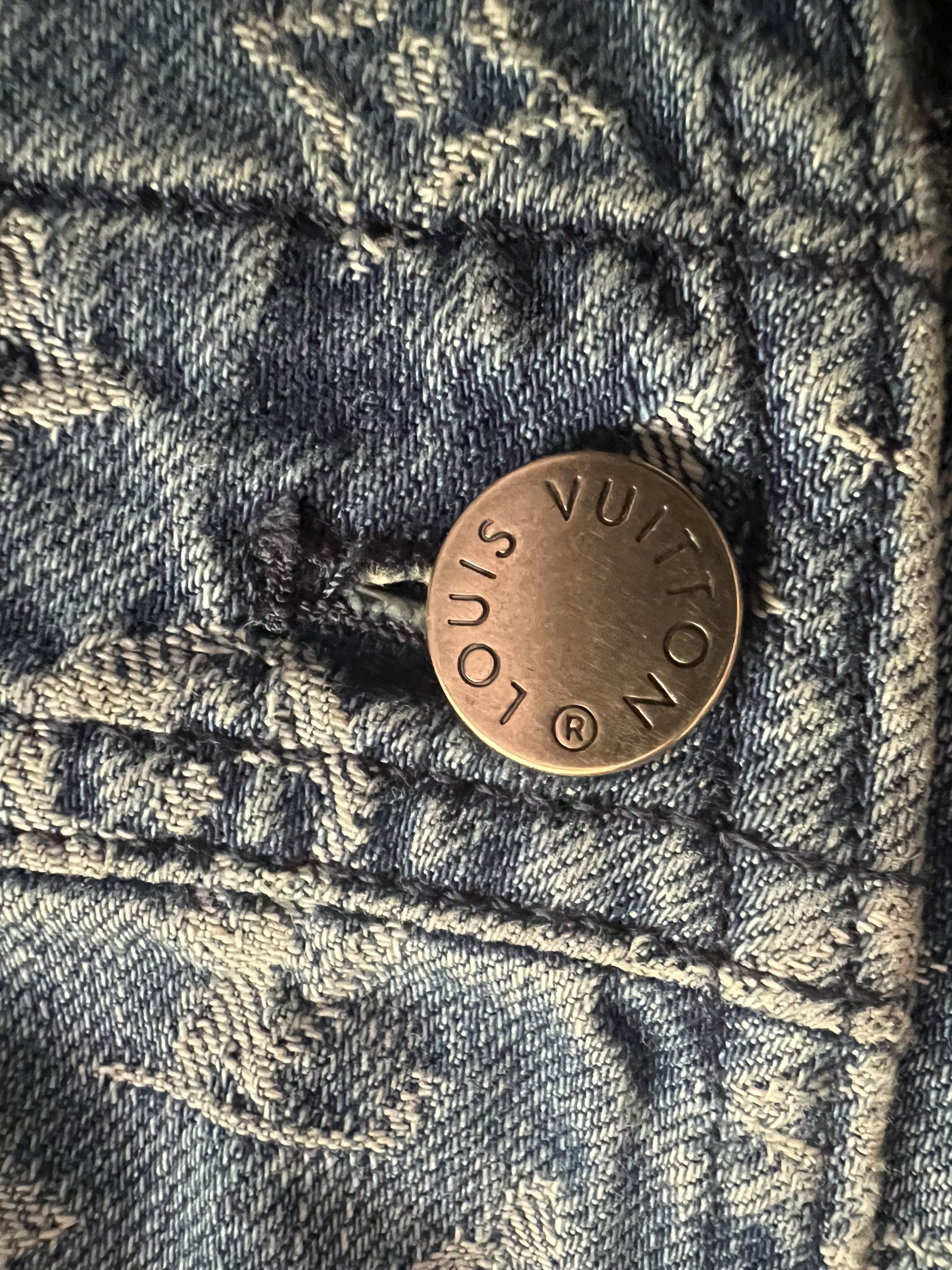 Louis Vuitton × Supreme LV X Supreme Sz32 Blue Monogram Denim Overall Size US 32 / EU 48 - 14 Thumbnail