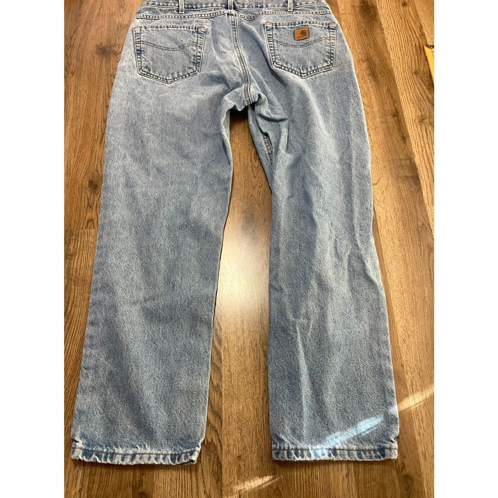 Carhartt Carhartt Jeans, Mens Size 40x30, Blue, Denim, Traditional Fit, Pockets, Straight, Regular Women? Size US 40 / EU 56 - 2 Thumbnail