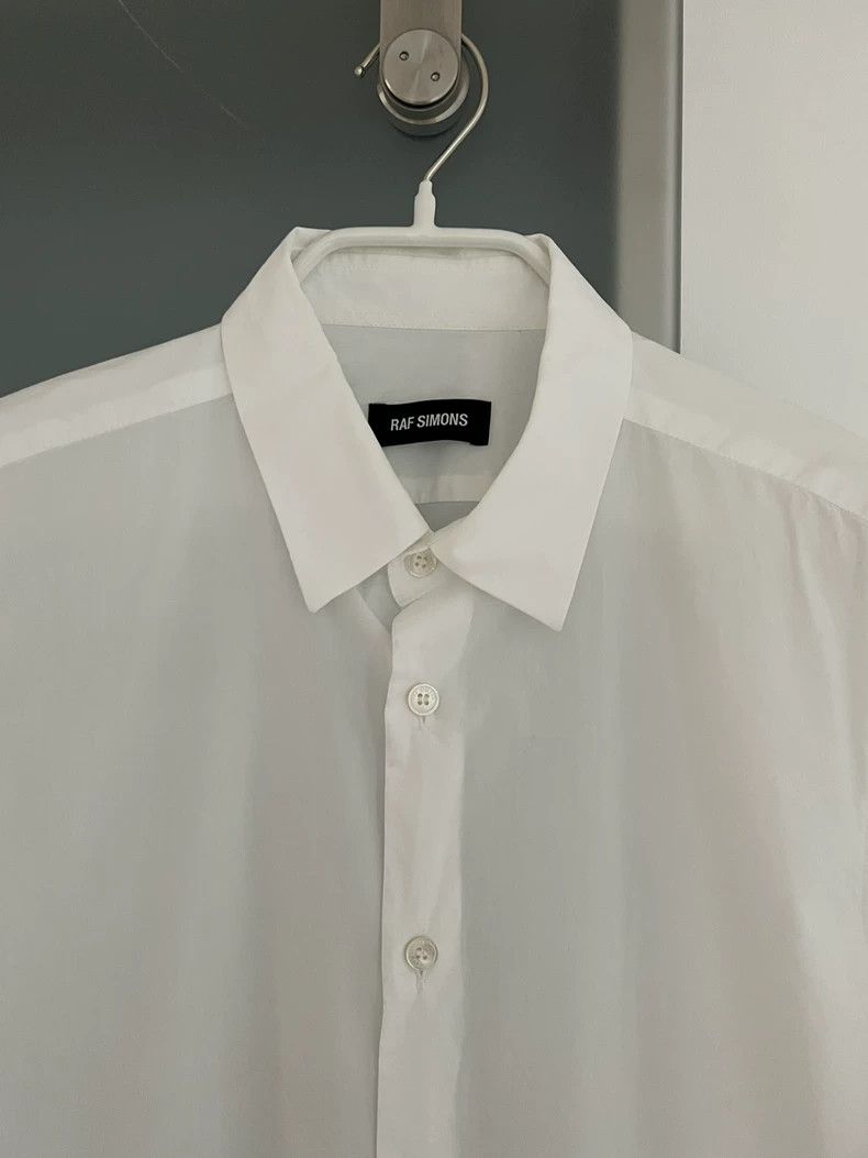 Raf Simons Raf simons Men's blue and white stitching shirt Size US S / EU 44-46 / 1 - 4 Thumbnail