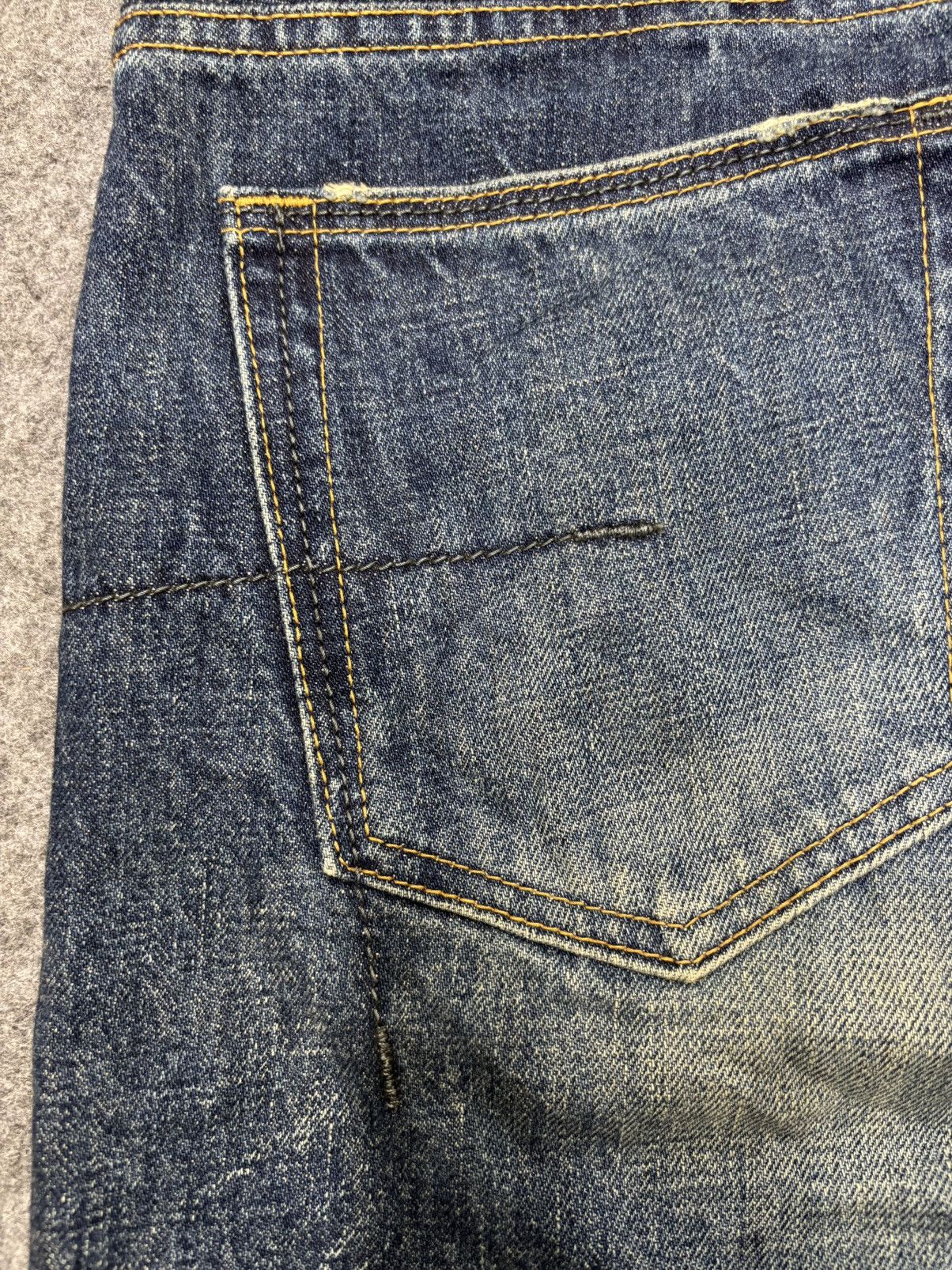 Japanese Brand 💥90s Denim Character💥DDRD Skinny Blue Wash Denim F640 Size US 33 - 18 Thumbnail