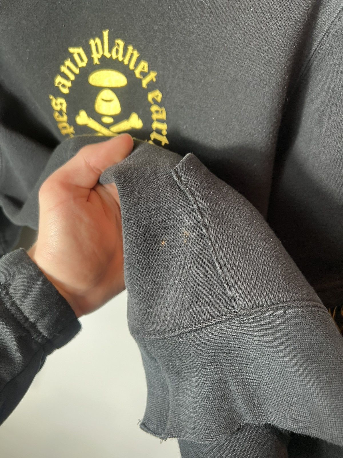 Aape Aape and Planet Earth Gold Outline Double Sleeve Hoodie Size US M / EU 48-50 / 2 - 5 Thumbnail