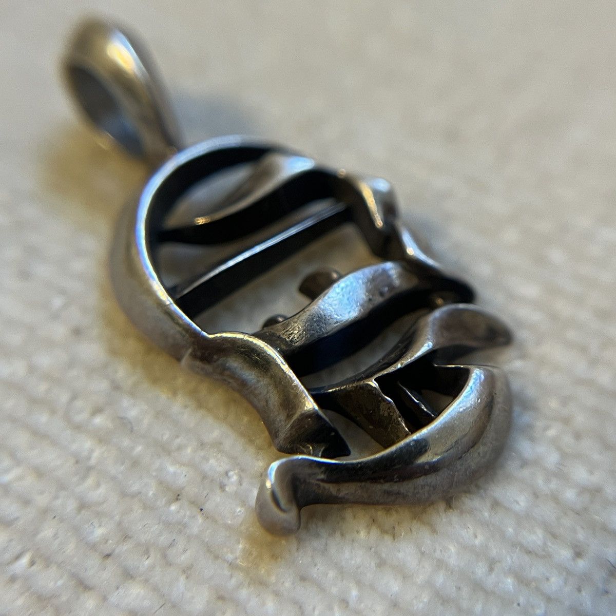 Chrome Hearts Chrome Hearts Logo CH Vertical Pendant With Ball 