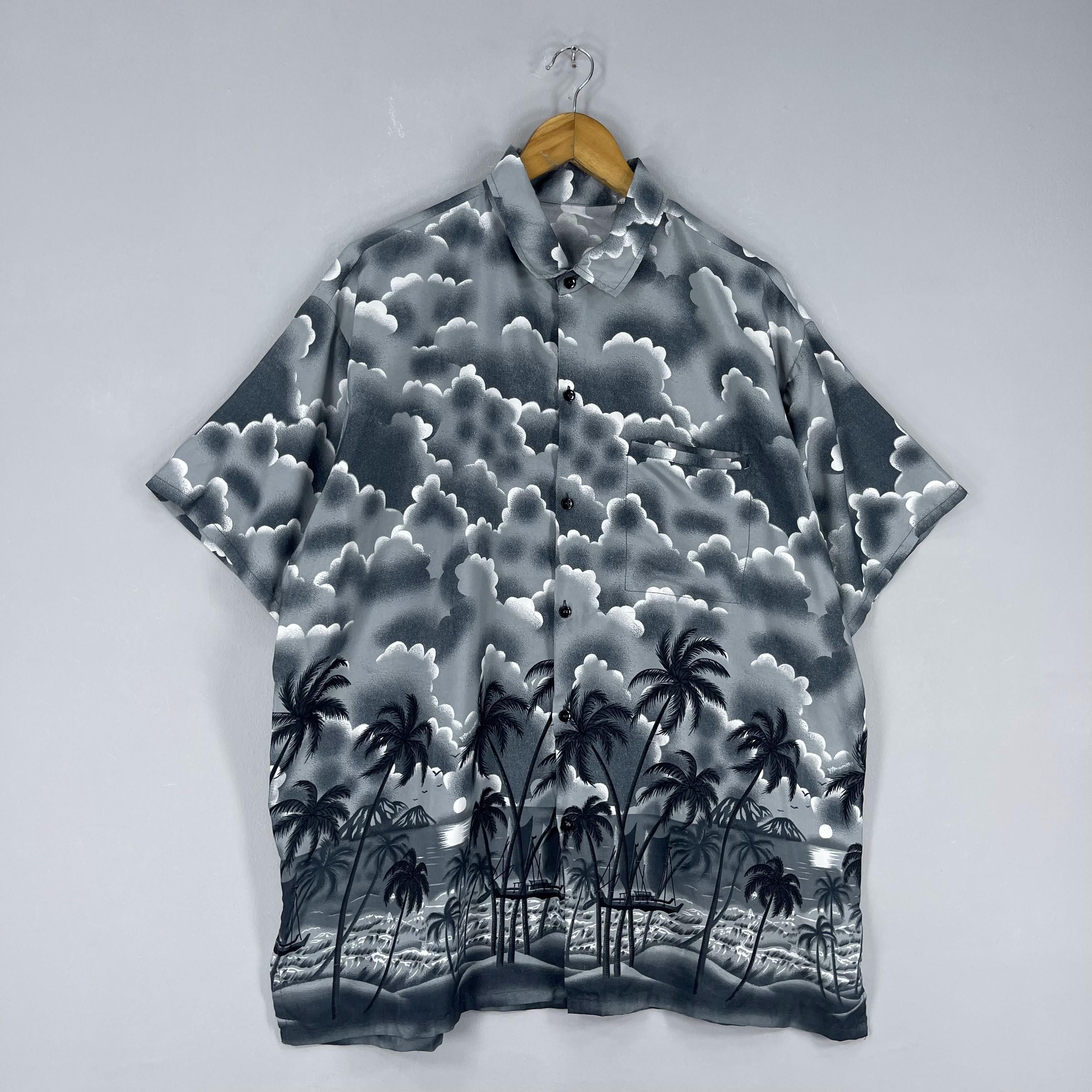 Vintage Vintage Aloha Tropical Beach View Motive Printed Button Up Size US XL / EU 56 / 4 - 5 Thumbnail