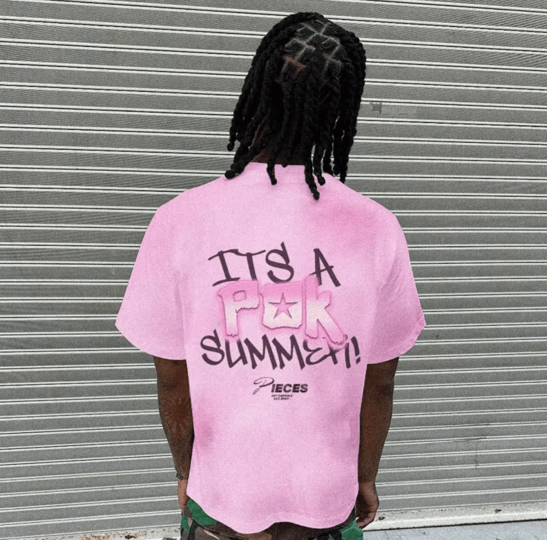 Japanese Brand Printed Oversized Pink T-Shirts Size US S / EU 44-46 / 1 - 2 Thumbnail