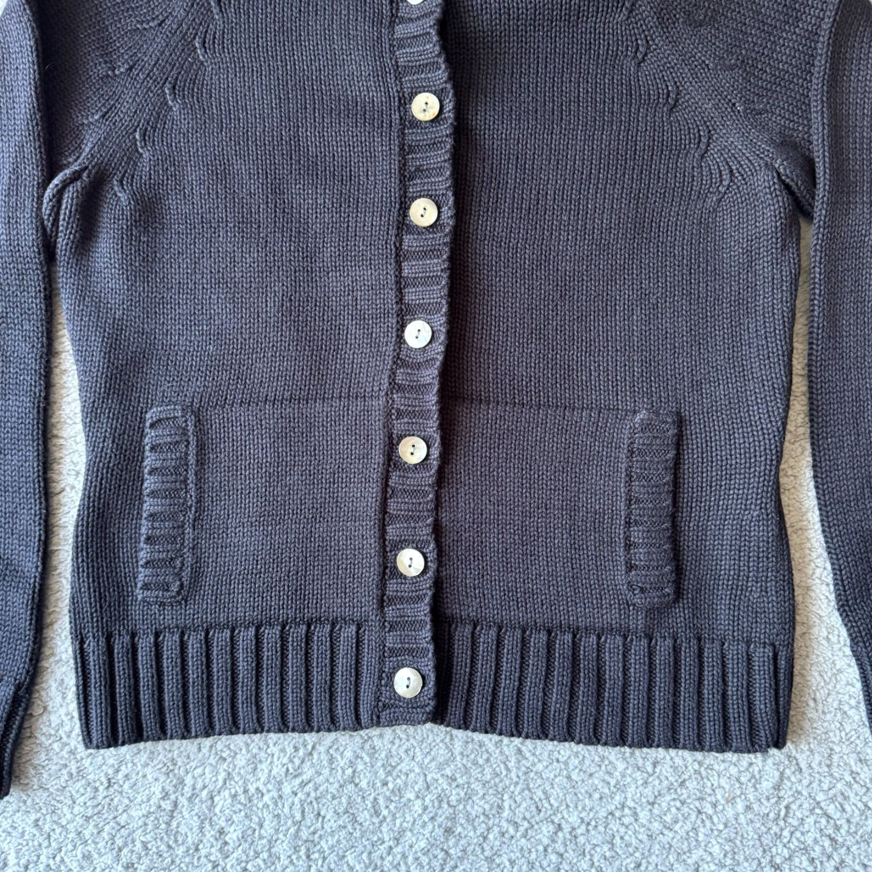 Lands' End VINTAGE Lands' End Sweater Cardigan Womens Medium 10-12 Black Japan Classic Retro Size M / US 6-8 / IT 42-44 - 3 Thumbnail