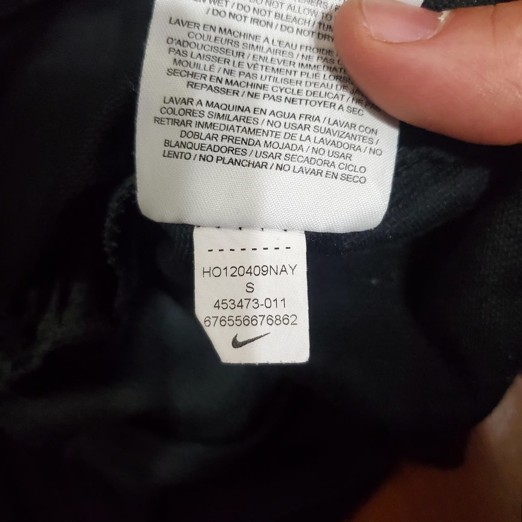 Nike Nike Running Jacket Mens Small Black Dri-Fit Full Zip Hooded Reflective 453473-011 Size US S / EU 44-46 / 1 - 5 Thumbnail