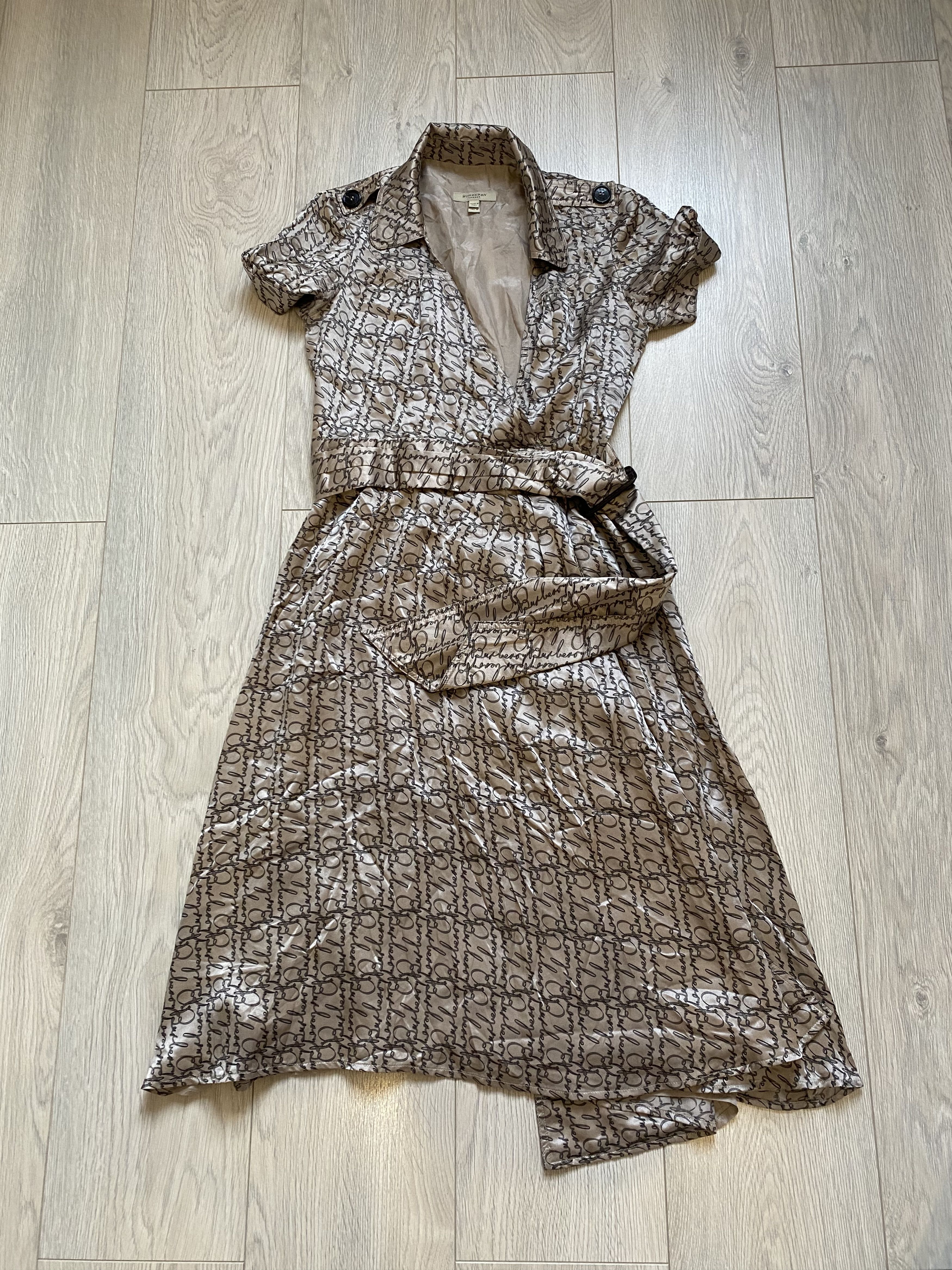 Burberry × Burberry Prorsum Burberry Monogram Ladies Silk Dress Size XS / US 0-2 / IT 36-38 - 3 Thumbnail