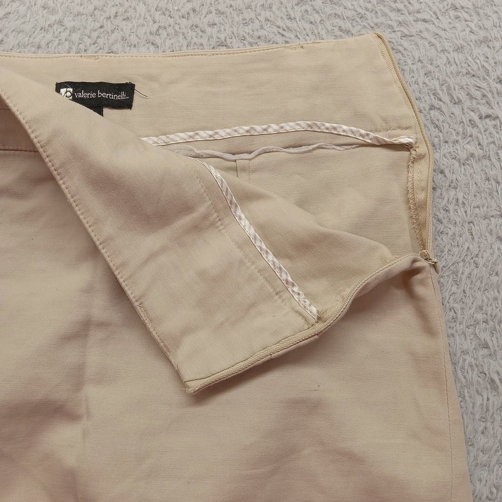 & Other Stories Valerie Bertinelli Skirt 4 Straight Side Zip Cotton Blend Size 27" / US 4 / IT 40 - 3 Thumbnail
