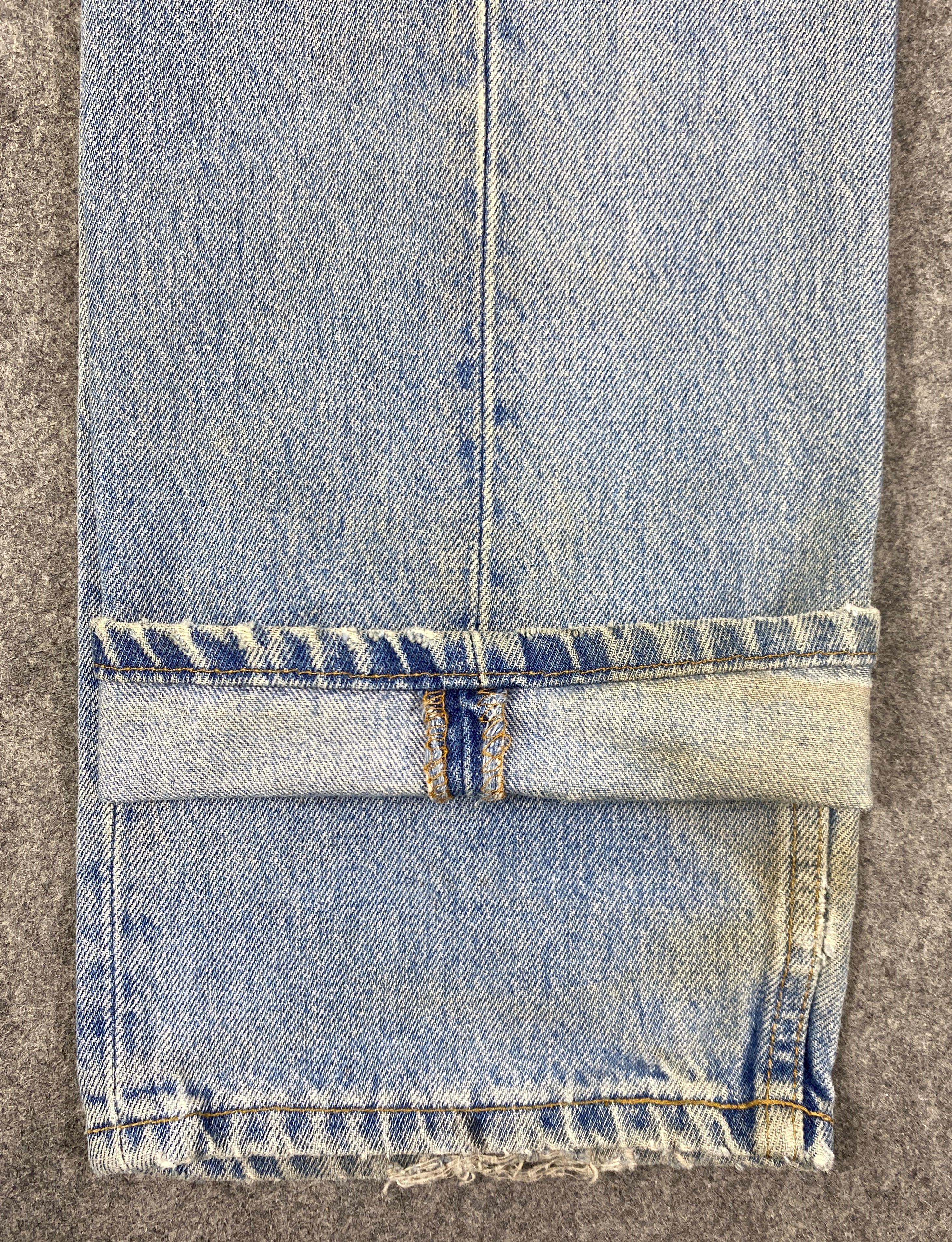 Japanese Brand Dirty Light Blue Vintage Levis 501 USA Jeans 33x29 - JN3176 Size US 33 - 13 Thumbnail