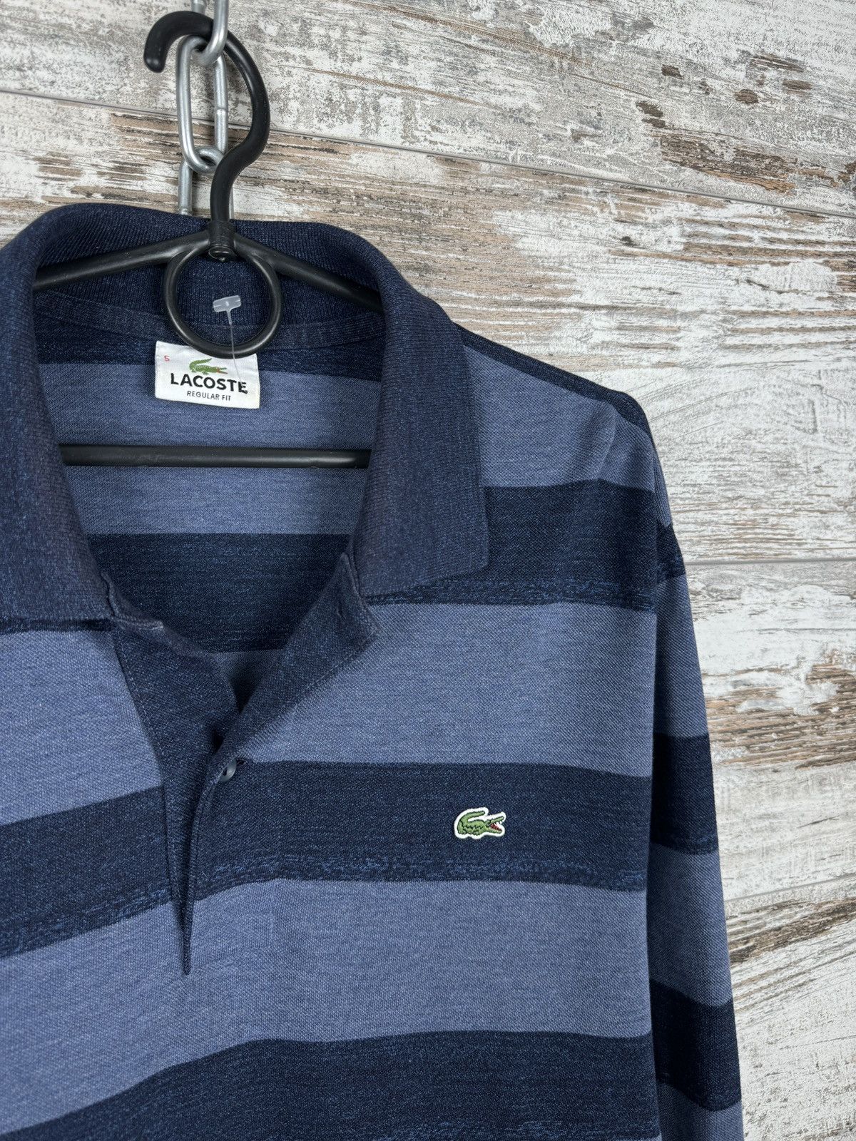 Lacoste × Vintage Mens Vintage Lacoste striped longsleeve T-shirt sweatshirt Size US L / EU 52-54 / 3 - 5 Thumbnail