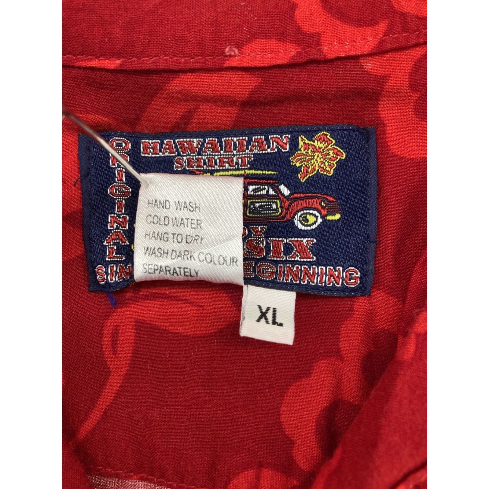 Vintage VINTAGE Basix Hawaiian Shirt Men's XL Red Floral Summer Casual Short Sleeve Button-up Size US XL / EU 56 / 4 - 3 Thumbnail