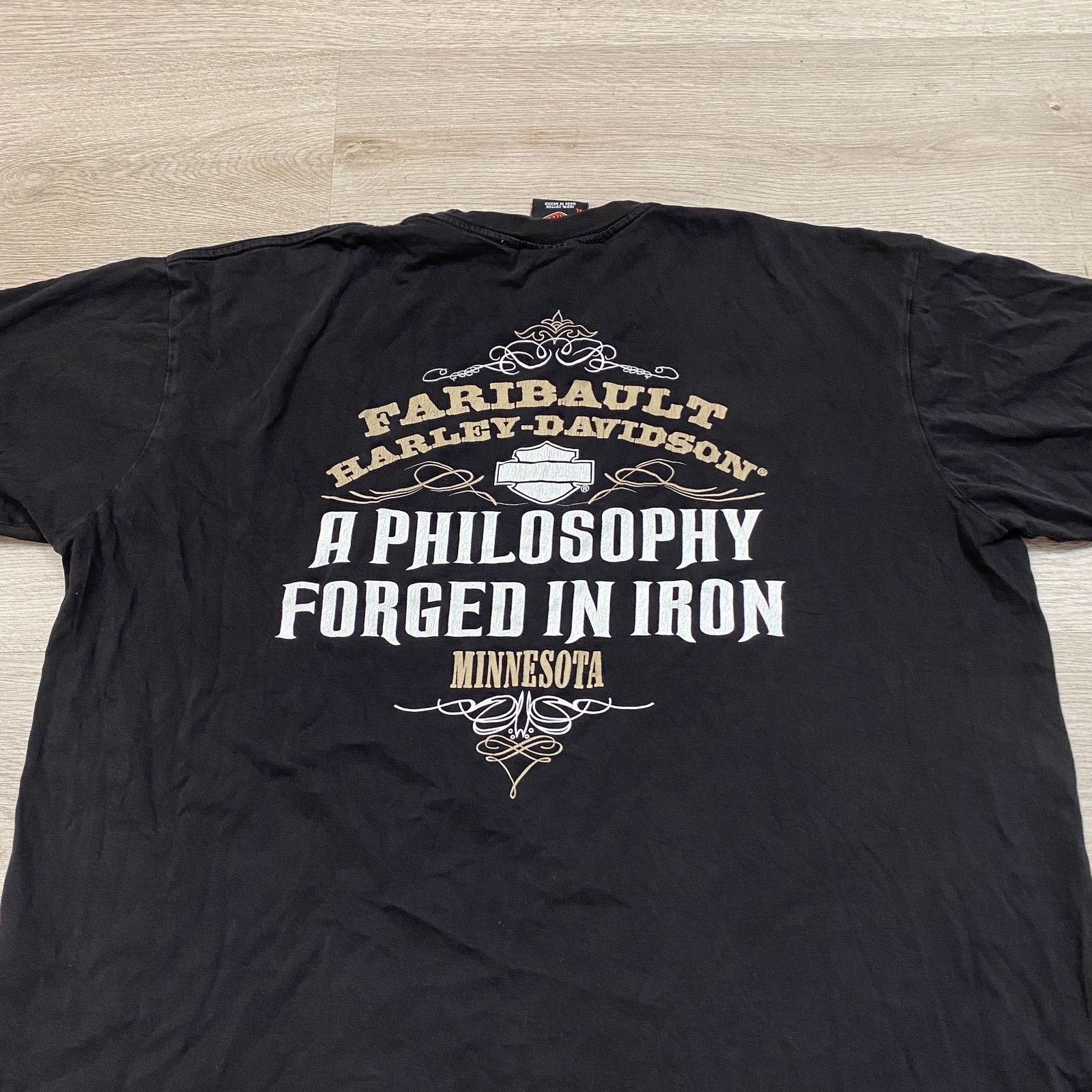 Harley Davidson Harley Davidson Live to Ride Ride to Live Shirt XL Y2K Biker Size US XL / EU 56 / 4 - 4 Thumbnail