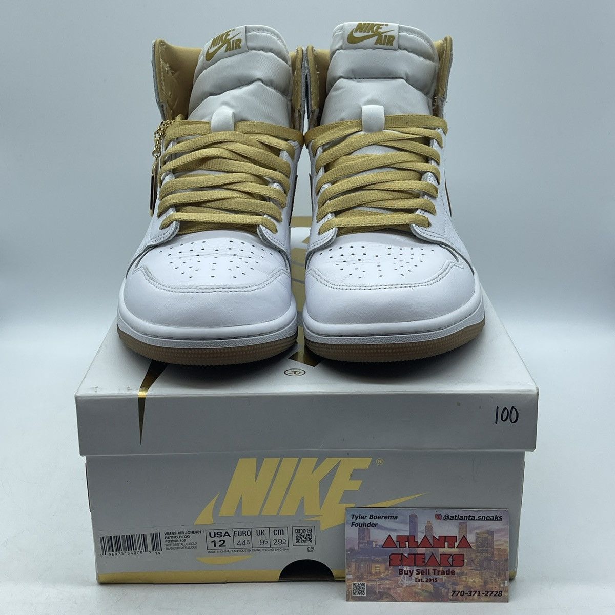 Jordan Brand Air Jordan 1 metallic gold Size US 12 / EU 45 - 2 Thumbnail
