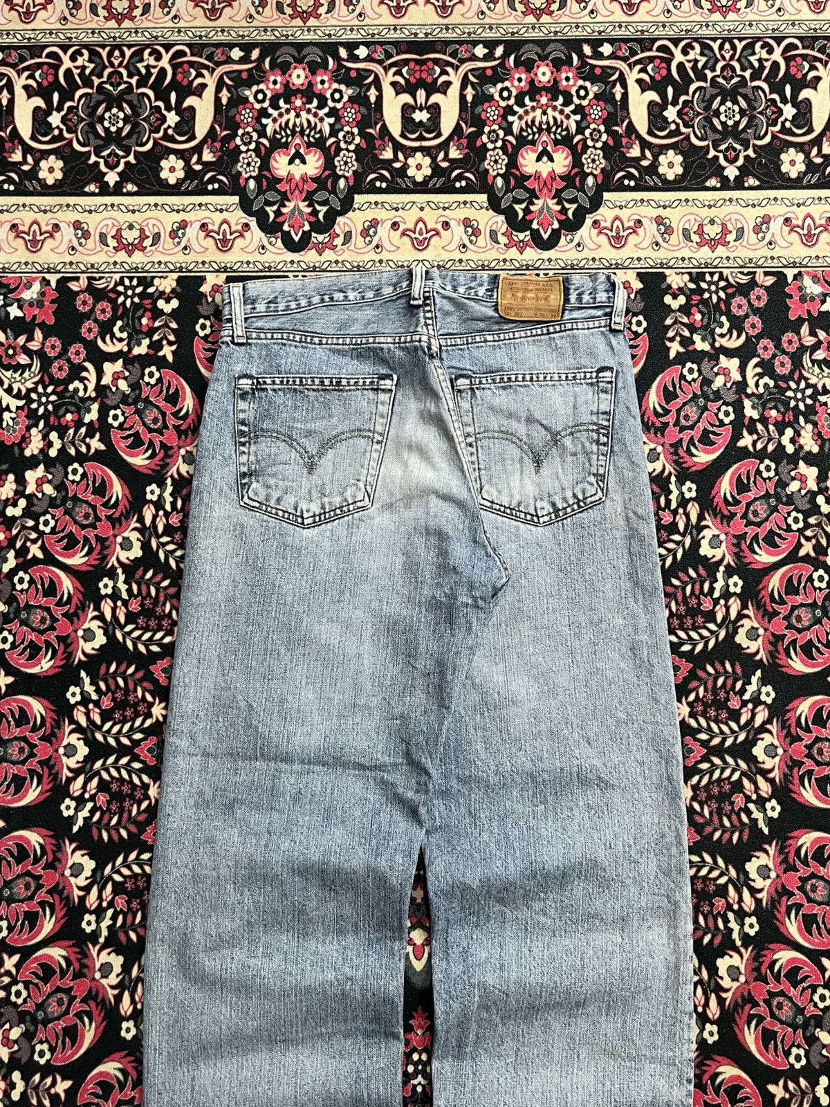 Levi's (33x34) Vintage Y2K Levi’s 503 Blue Washed Loose Cut Jeans Size US 33 - 6 Thumbnail