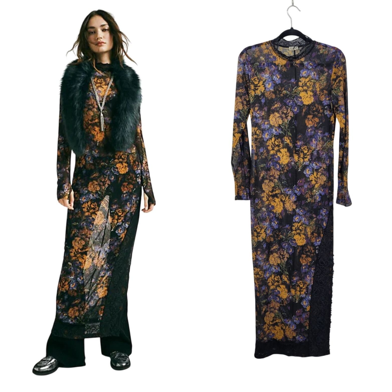 Free People Intimately Free People Black High Expectations Maxi Slip Dre Size S / US 4 / IT 40 - 16 Thumbnail