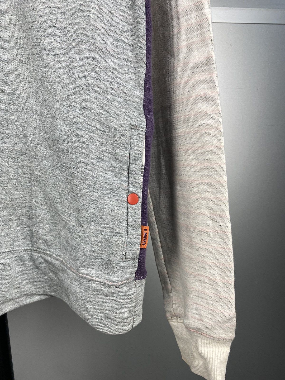 Japanese Brand Kriff Mayer Multicolor Raglan Sweater Size US S / EU 44-46 / 1 - 4 Thumbnail