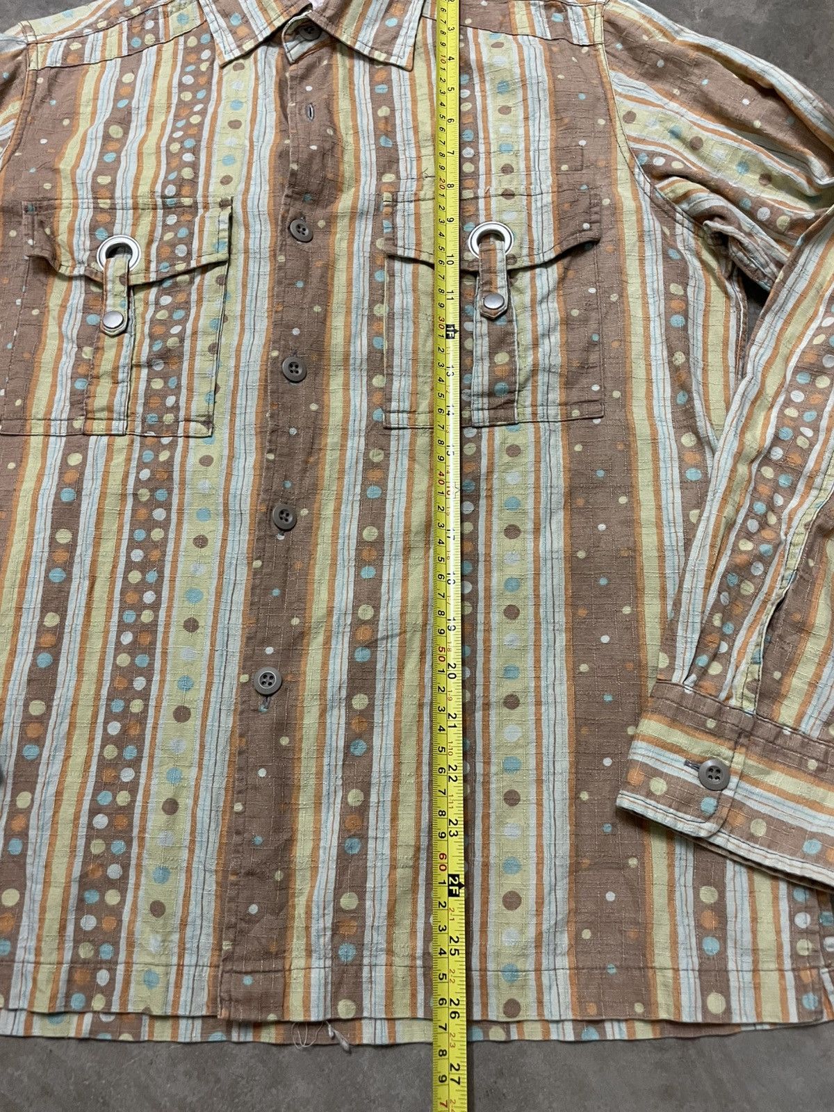 Designer × If Six Was Nine × Japanese Brand 291295 Pour Homme Button Up Shirt Made in Japan Punk Design Size US M / EU 48-50 / 2 - 11 Thumbnail