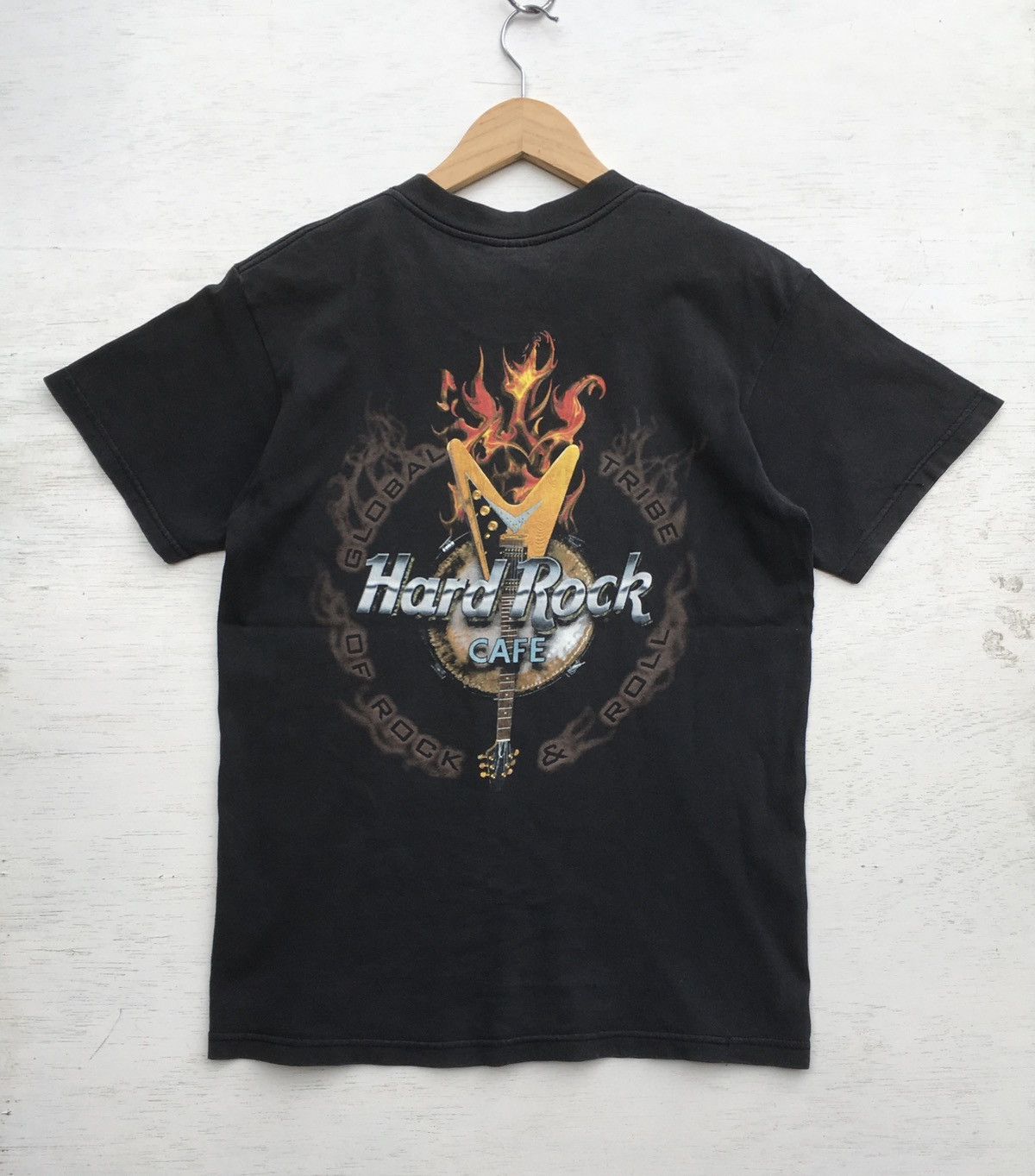 Hard Rock Cafe Rare Sun Faded Vintage 90s Hard Rock Cafe Honolulu Size US S / EU 44-46 / 1 - 1 Thumbnail