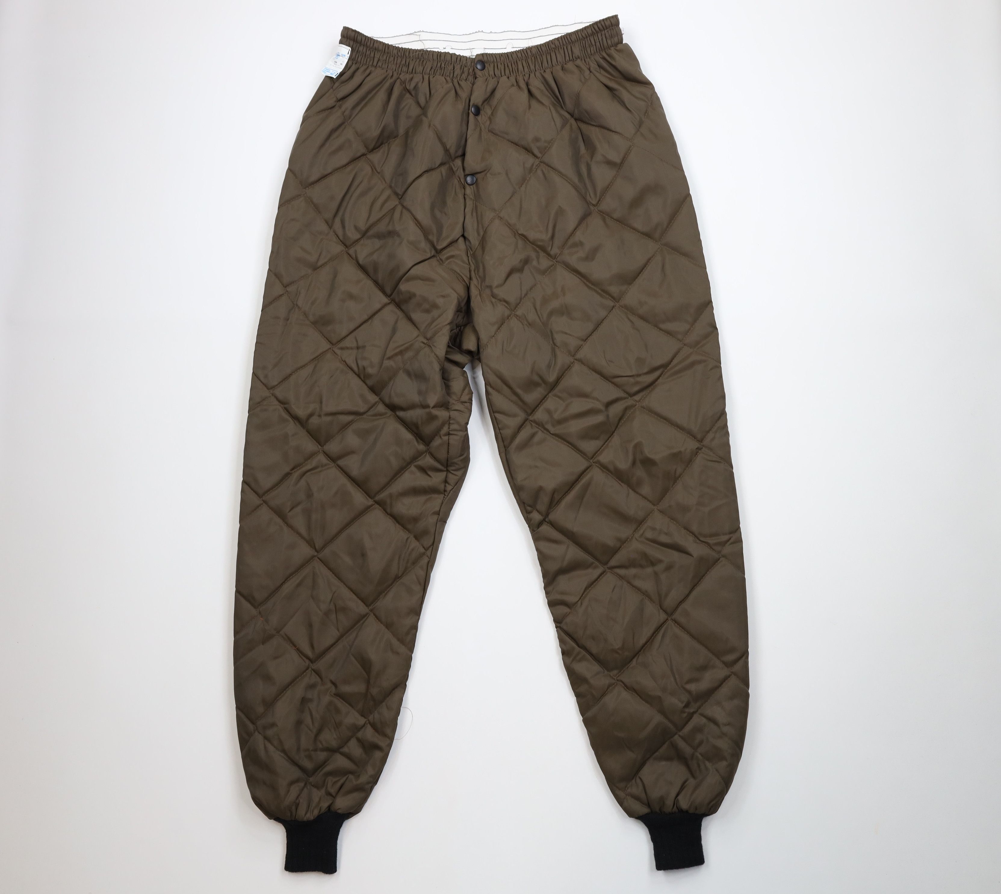 Vintage Vintage 70s Streetwear Insulated Joggers Pants Brown USA Size US 38 / EU 54 - 1 Thumbnail