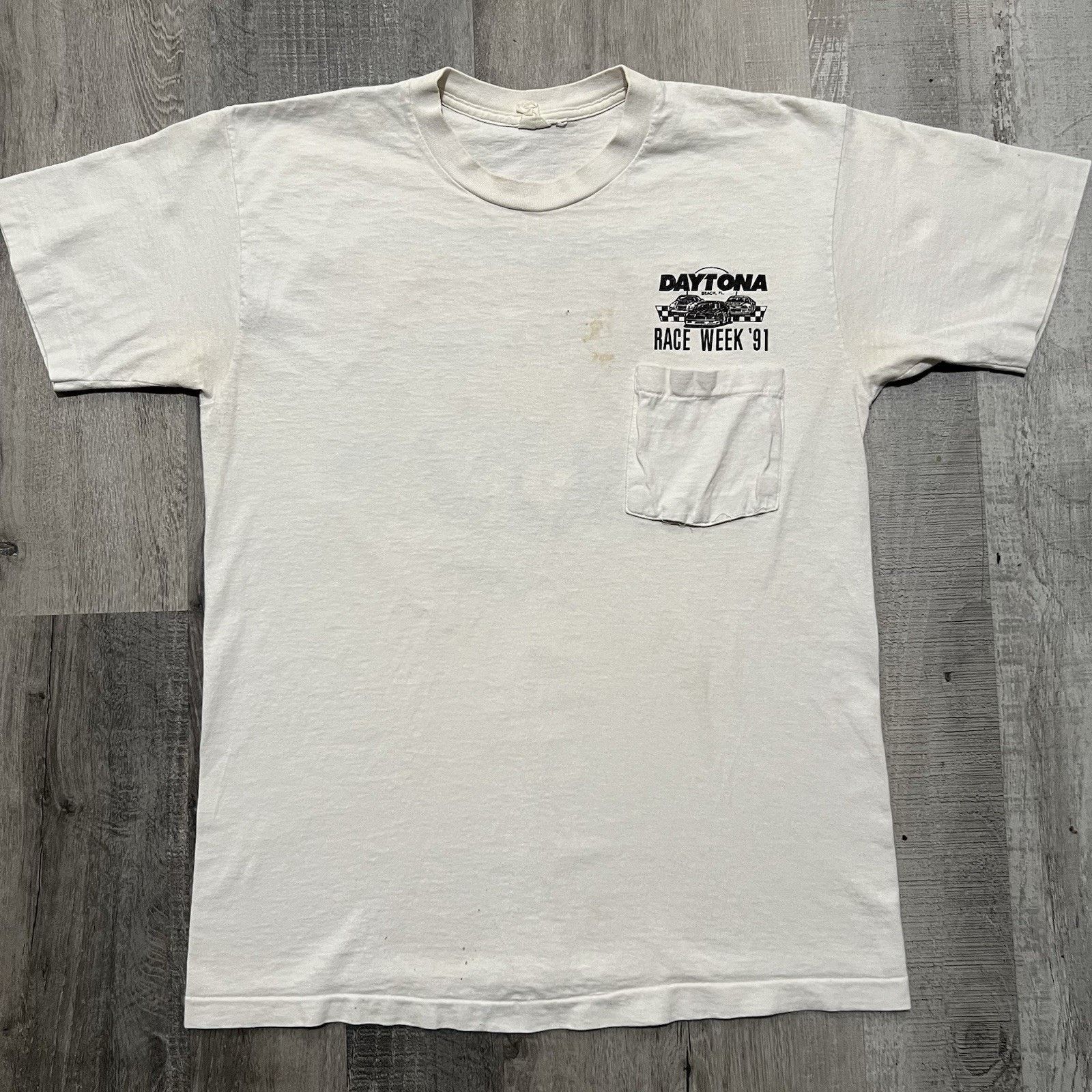 Vintage VTG Daytona Beach Race Week 1991 Florida Racing USA T Shirt Size US M / EU 48-50 / 2 - 2 Thumbnail
