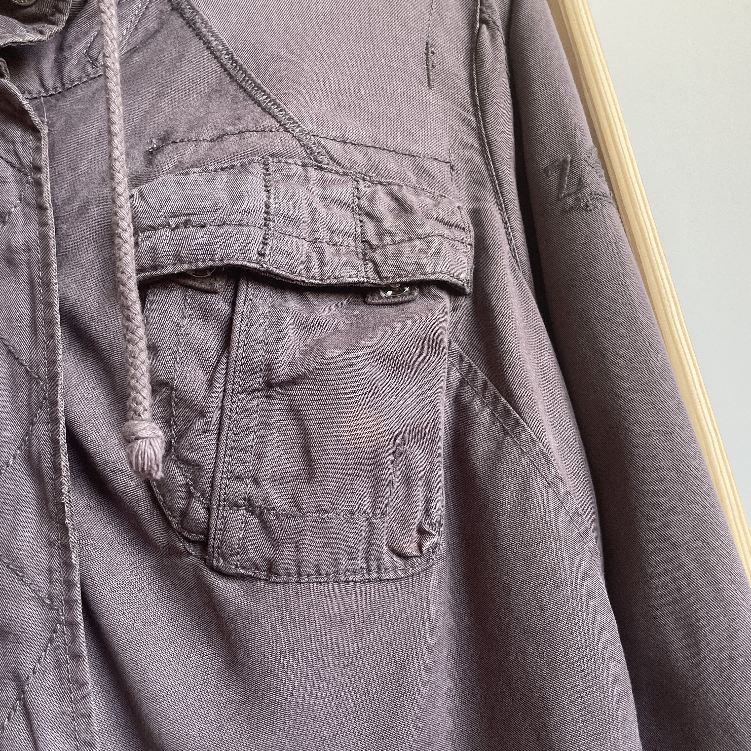 Zadig & Voltaire Zadig & Voltaire Womens Lyocell Military Jacket Size L Size L / US 10 / IT 46 - 10 Thumbnail