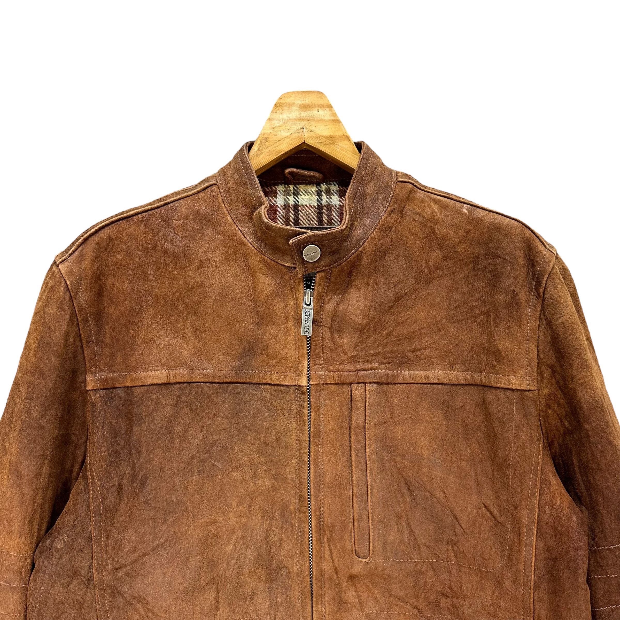 Japanese Brand BERNARDO Lamb Leather Motorcycle Jacket #A47-1088 Size US M / EU 48-50 / 2 - 2 Thumbnail