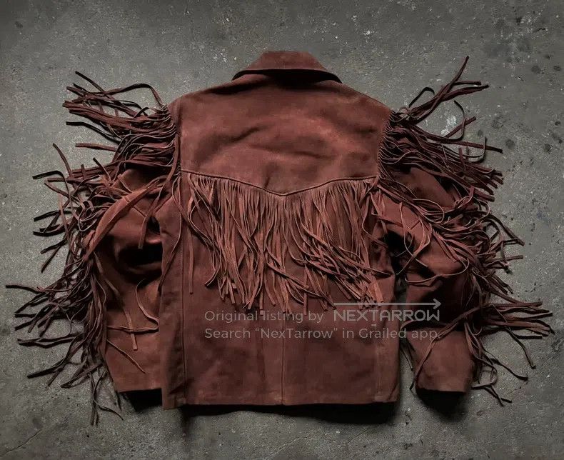 Schott Schott Vintage western fringed leather jacket Size US L / EU 52-54 / 3 - 6 Thumbnail