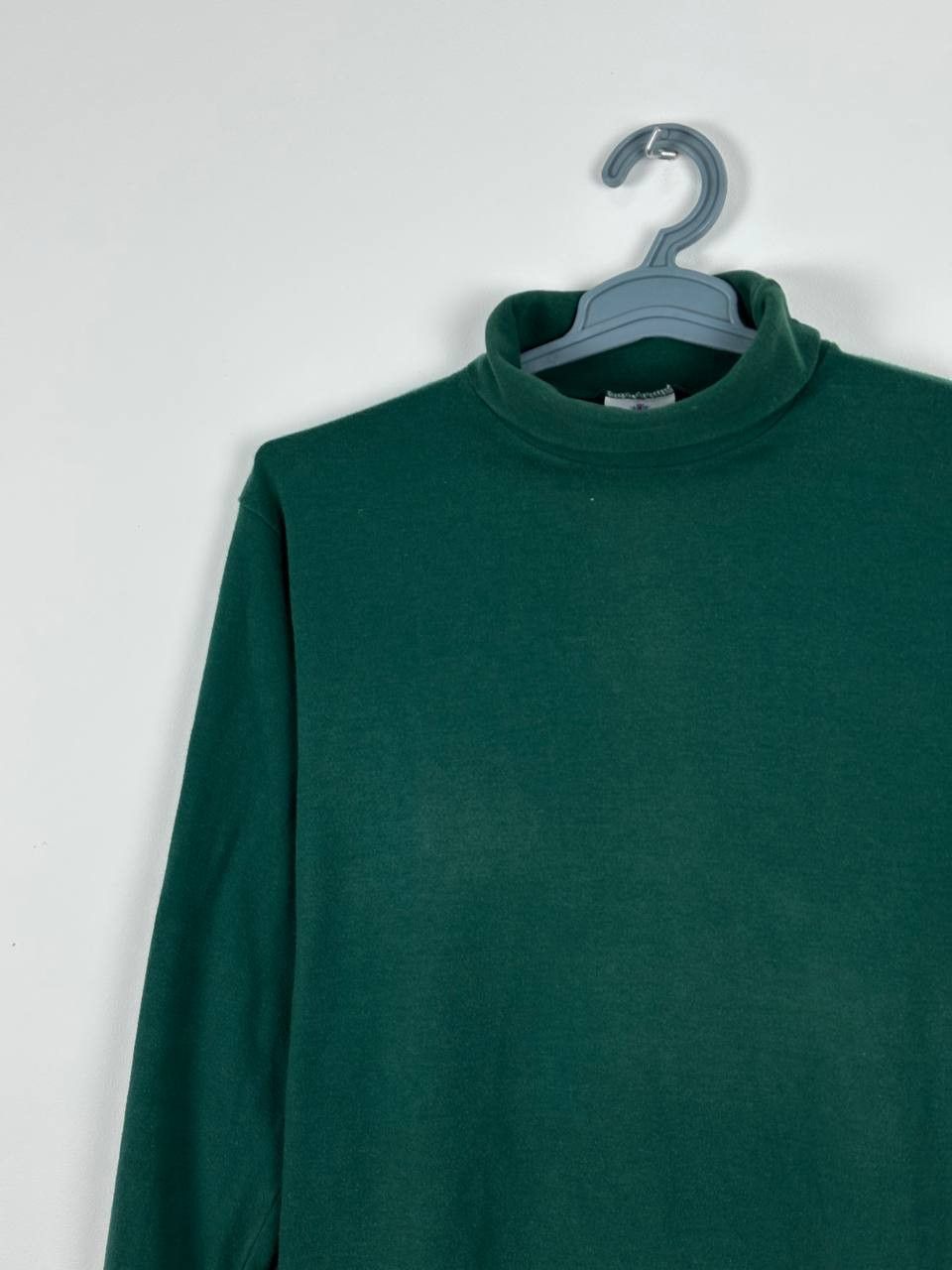 Sunspel × Vintage Vintage Sunspel Green Cotton Turtleneck Size L Size US L / EU 52-54 / 3 - 3 Thumbnail